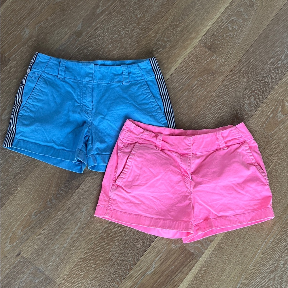 Vineyard Vines. Womens Shorts. 3” inseam. Blue and neon Pink. Size 0.